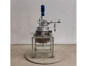 100L不銹鋼電動(dòng)吊桿升降反應(yīng)釜已完工發(fā)往江寧