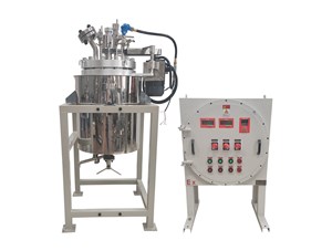 50L高溫不銹鋼吊桿升降加氫反應(yīng)釜已完工發(fā)往上海